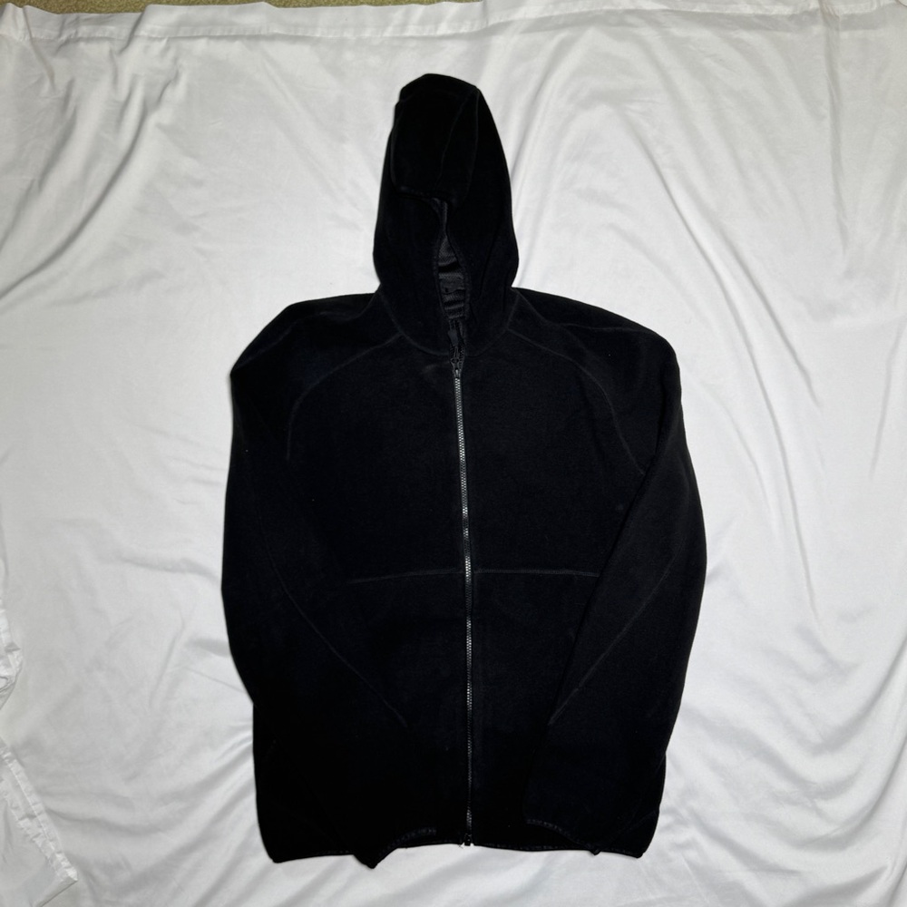 M-Tac Lite Microfleece Men's Black Zip-Up Hoodie
